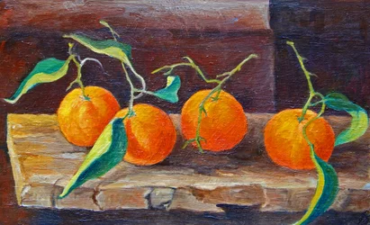Fruit op een plank, 2014